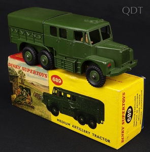 Dinky supertoys 689 medium artillery tractor kk491 front