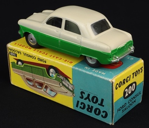 Corgi toys 200 ford consul saloon kk499 back