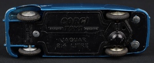 Corgi toys 208m jaguar 2.4 litre saloon kk503 base