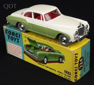 Corgi toys 224 bentley continental sports saloon kk515 front