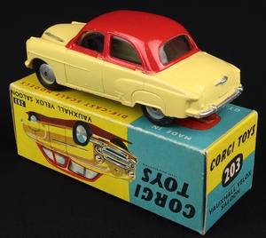 Corgi toys 203 vauxhall velox saloon kk536 back