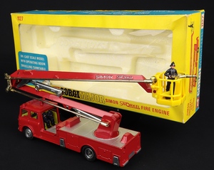 Corgi toys 1127 simon snorkel fire engine kk545 back