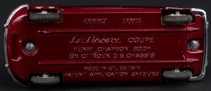 Corgi toys 259 citroen le dandy coupe kk666 base