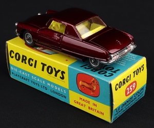 Corgi toys 259 citroen le dandy coupe kk666 back