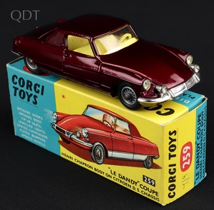 Corgi toys 259 citroen le dandy coupe front