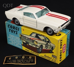 Corgi toys 325 ford mustang competition kk622 front