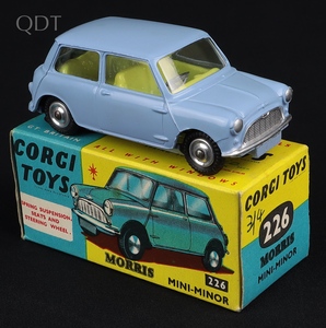 Corgi toys 226 morris mini minor kk655 front