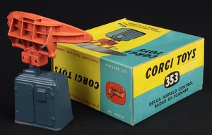 Corgi toys 353 decca airfield control radar 424 scanner kk661 box