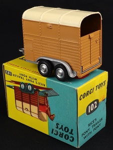 Corgi toys 102 rice's pony trailer kk708 back