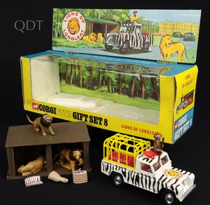 Corgi gift set 8 lions longleat kk737 front