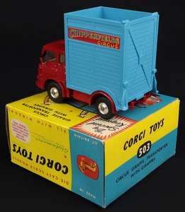 Corgi toys 503 chipperfields giraffes transporter kk744 back