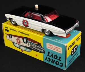 Corgi toys 237 oldsmobile sheriff car kk753 back