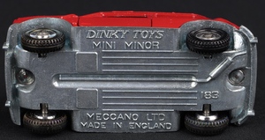 Dinky toys 183 morris mini minor automatic kk758 base