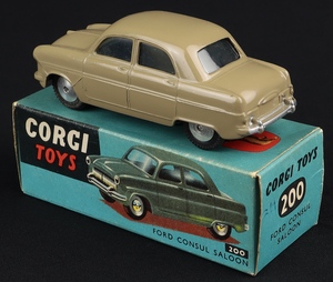 Corgi toys 200 ford consul saloon kk778 back