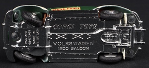 Corgi toys 492 volkswagen european police car kk796 base