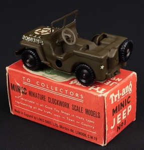 Tri ang minic no. 1 jeep kk809 back