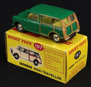 Dinky toys 197 morris mini traveller kk813 back