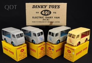 Trade carton dinky toys 491 ncb dairy vans kk823 front