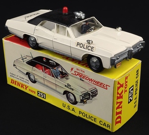 Dinky toys 251 usa police car kk886 front
