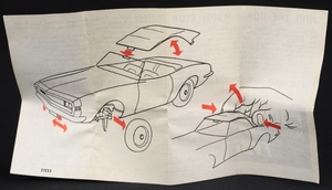 Corgi toys 338 chevrolet ss350 camaro kk819 leaflet