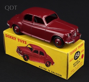 Dinky toys 140b 156 rover 75 saloon kk911 front