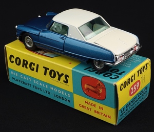 Corgi toys 259 citroen le dandy coupe kk928 back