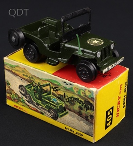 Nicky dinky toys 405 1 army jeep kk968 front