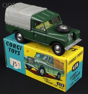 Corgi 438 landrover kk986 front