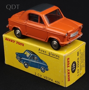 French dinky toys 529 2 cv vespa 400 ll7 front