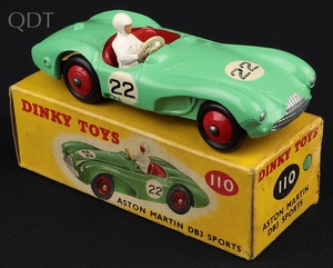 Dinky toys 110 aston martin db3 sports ll25 front