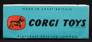 Corgi toys 202 morris cowley saloon ll52 booklet