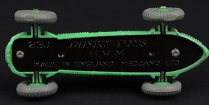 Dinky toys 23j 235 hwm racing car ll109 base