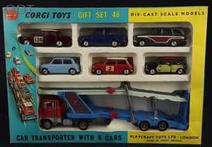 Corgi gift set 48 car transporter set 6 cars ll130 front