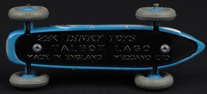 Dinky toys 23k 230 talbot lago racing car ll153 base