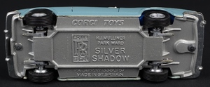 Corgi toys 273 rolls royce silver shadow ll165 base
