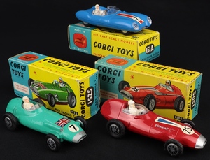 Corgi gift set 16 ecurie ecosse racing car transporter cars ll175 cars front