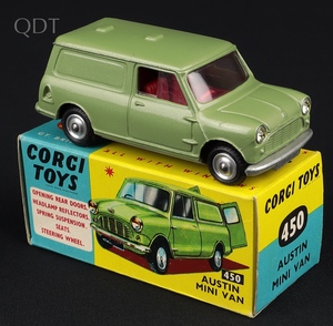Corgi  toys 450 austin mini van ll204 front