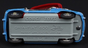 Corgi toys 249 ghia fiat jolly ll209 base