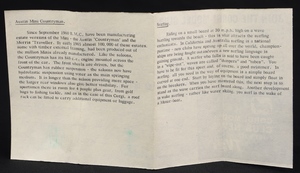 Corgi toys 485 surfing mini ll287 leaflet