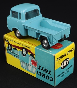 Corgi toys 409 forward control jeep ll366 back