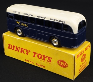 Dinky toys 283 boac coach ll380 back