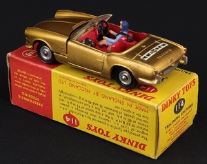 Dinky toys 114 triumph spitfire ll389 back