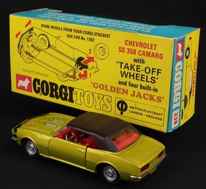 Corgi toys 338 chevrolet ss350 camaro ll401 back