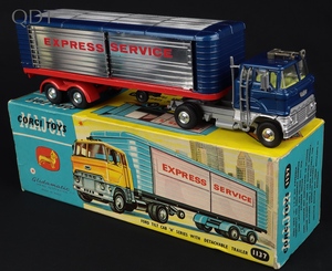 Corgi toys 1137 ford tilt cab trailer express service ll411 front
