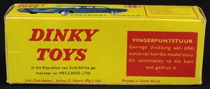 South african french dinky 552 chevrolet corvair ll432 box 2