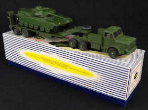 Dinky supertoys gift set 698 tank transporter with tank ll438 side