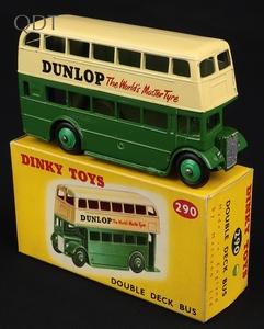 Dinky toys 290 dunlop double deck bus ll444 front