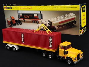 Corgi toys 1106 acl mack container truck ll455 front
