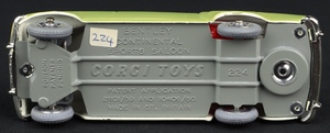 Corgi 224 bentley continental sports saloon ll491 base