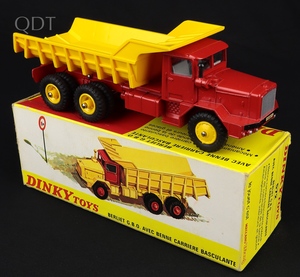 French dinky toys 572 berliet quarry truck ll511 front